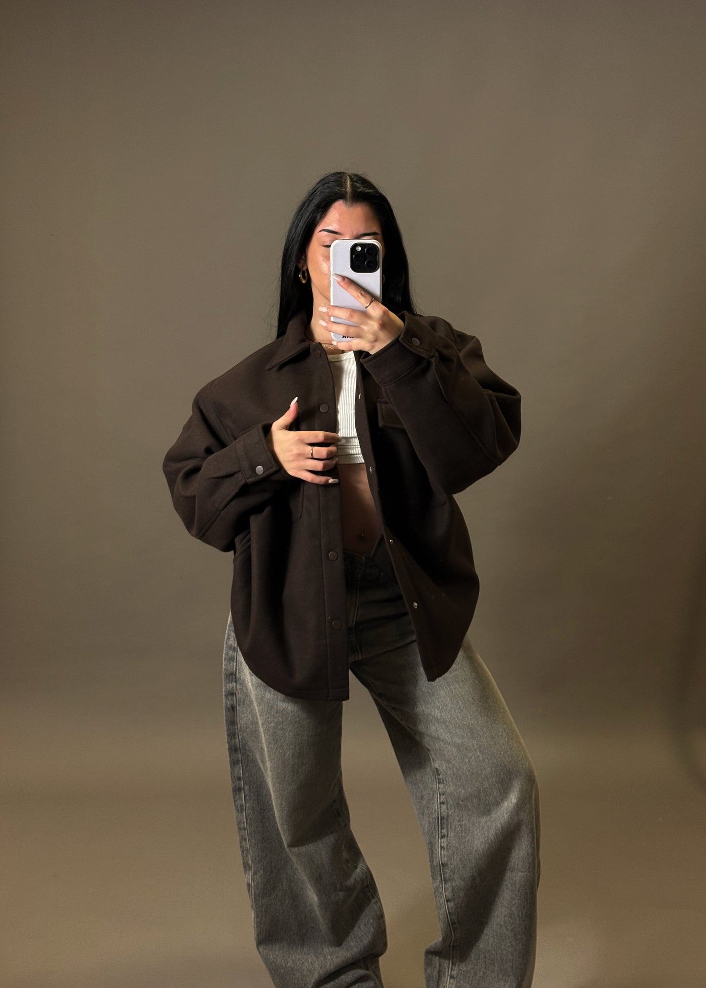 PULL&BEAR OVERSIZED SHIRT JACKET