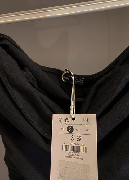 BERSHKA RUCHED SIDES DRESS