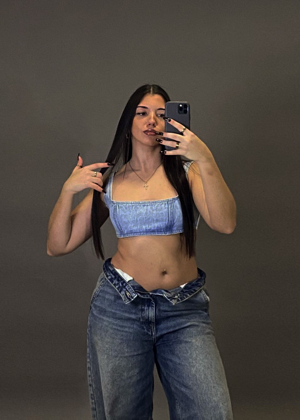 PULL&BEAR DENIM TOP
