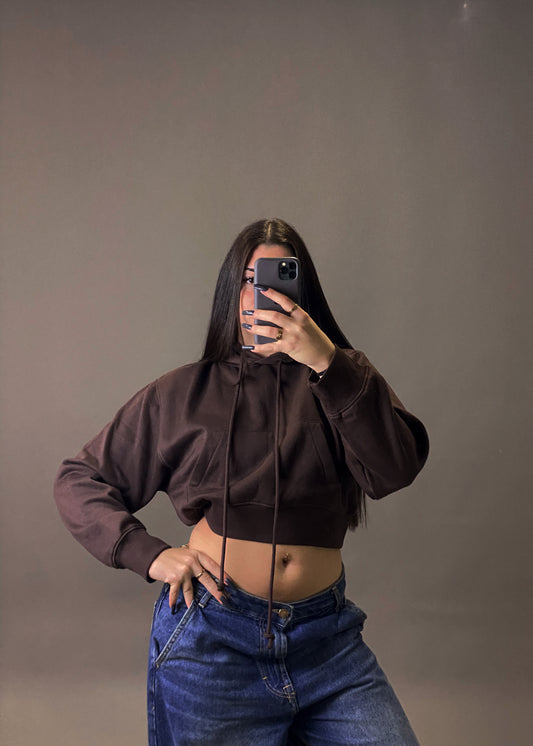 ZARA CROPPED HOODIE