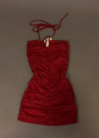 PULL&BEAR RED DRESS