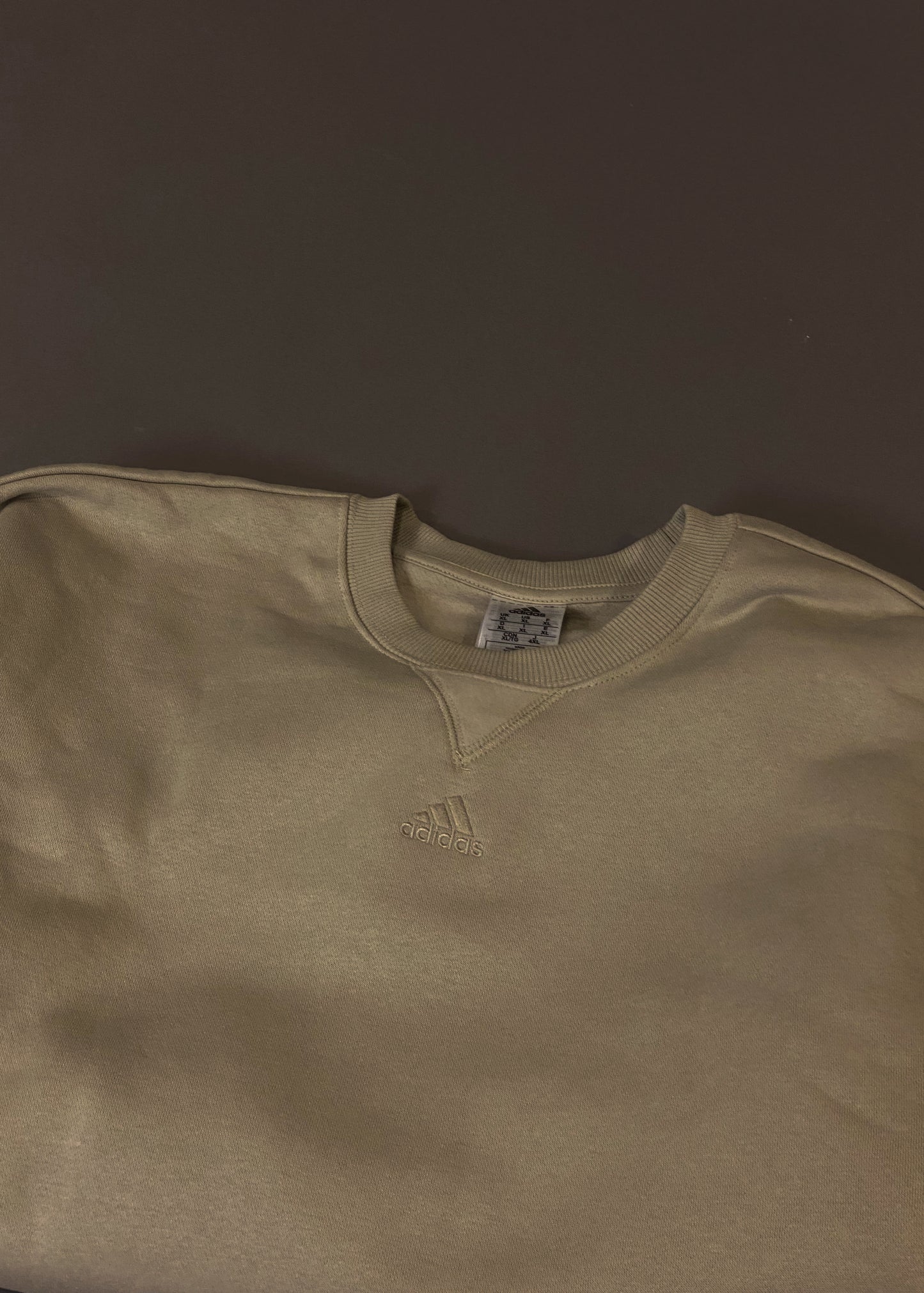 ADIDAS BEIGE OVERSIZED SWEATSHIRT