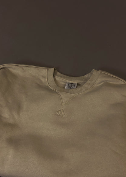 ADIDAS BEIGE OVERSIZED SWEATSHIRT