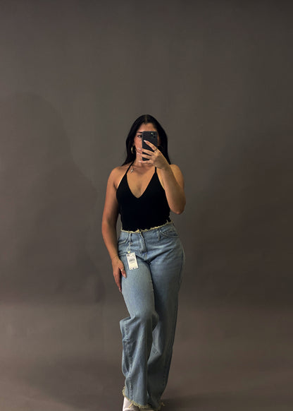 MANGO WIDE LEG JEANS