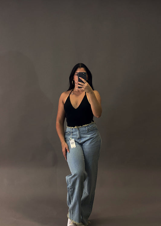 MANGO WIDE LEG JEANS