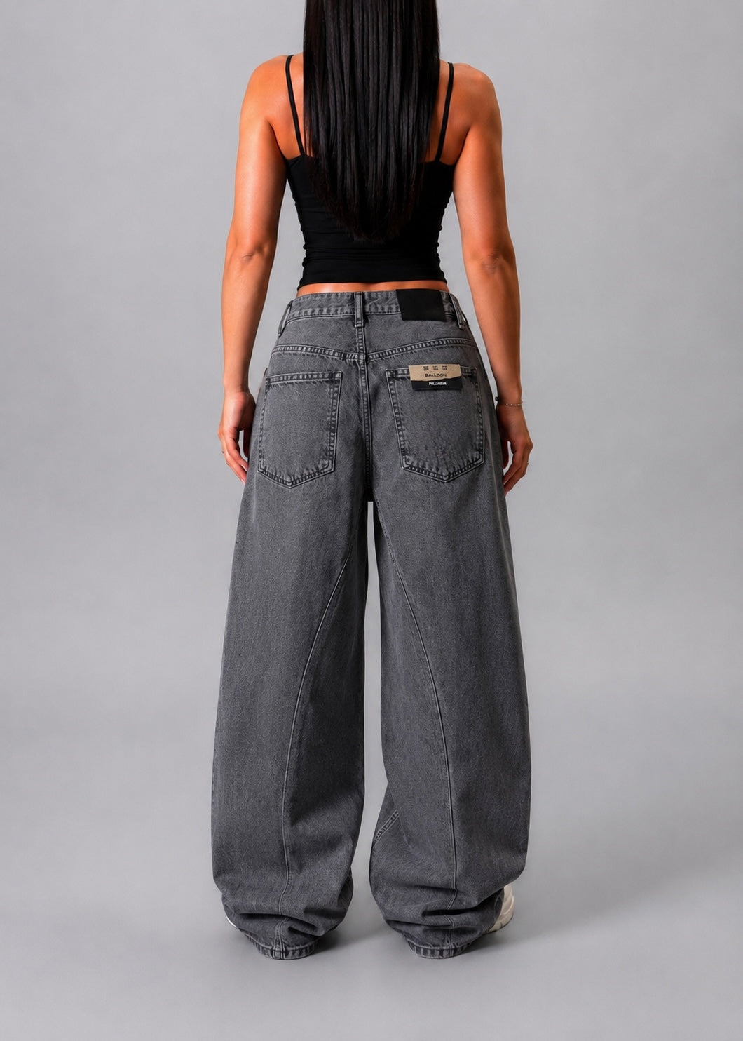 PULL&BEAR DARK WASH GREY JEANS