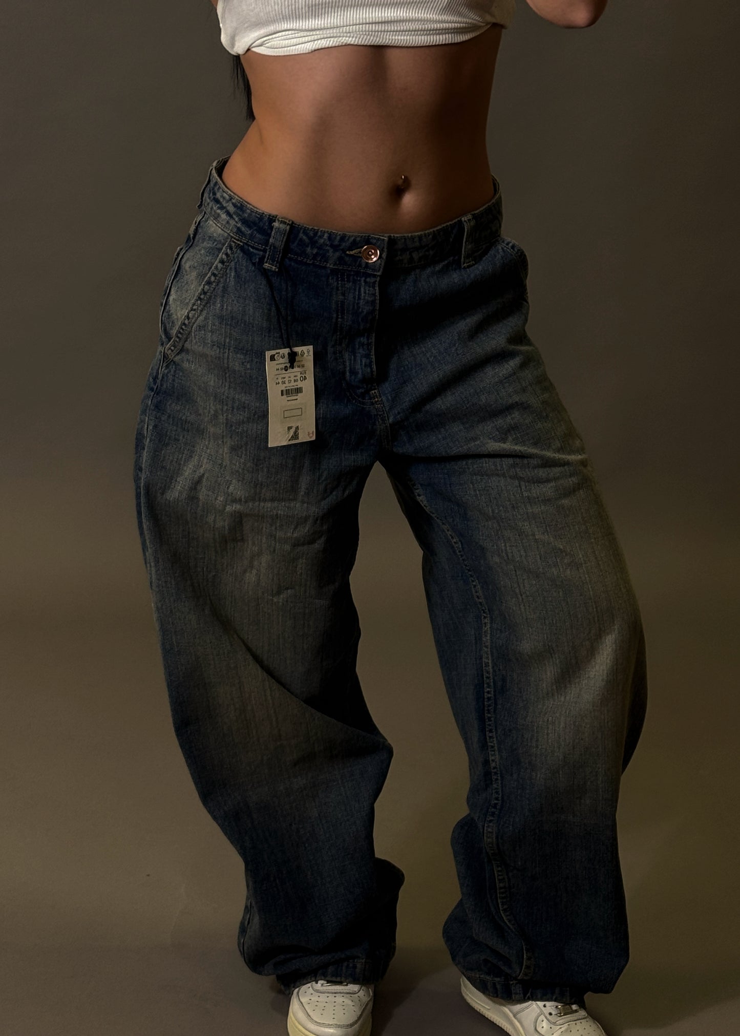 BERSHKA BAGGY BALLON JEANS