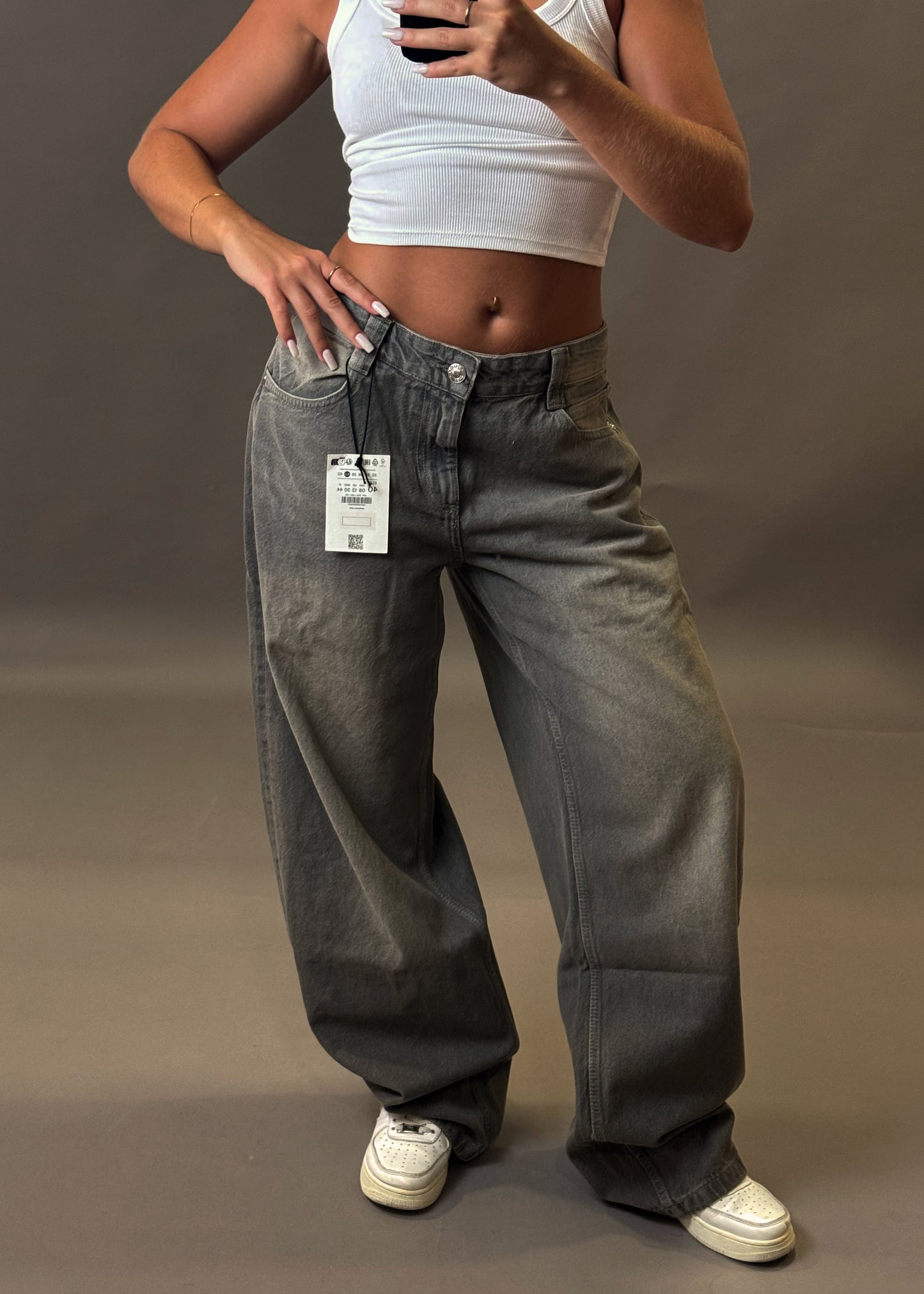 BERSHKA BAGGY BALLON JEANS