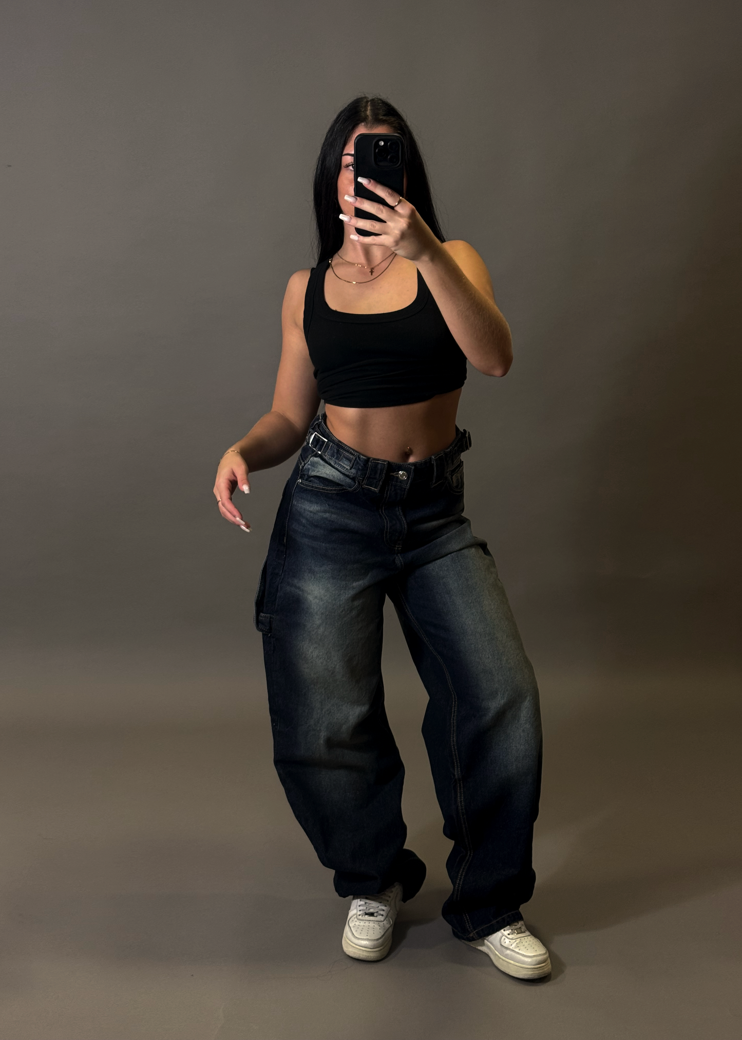 BERSHKA WIDE BALLON JEANS