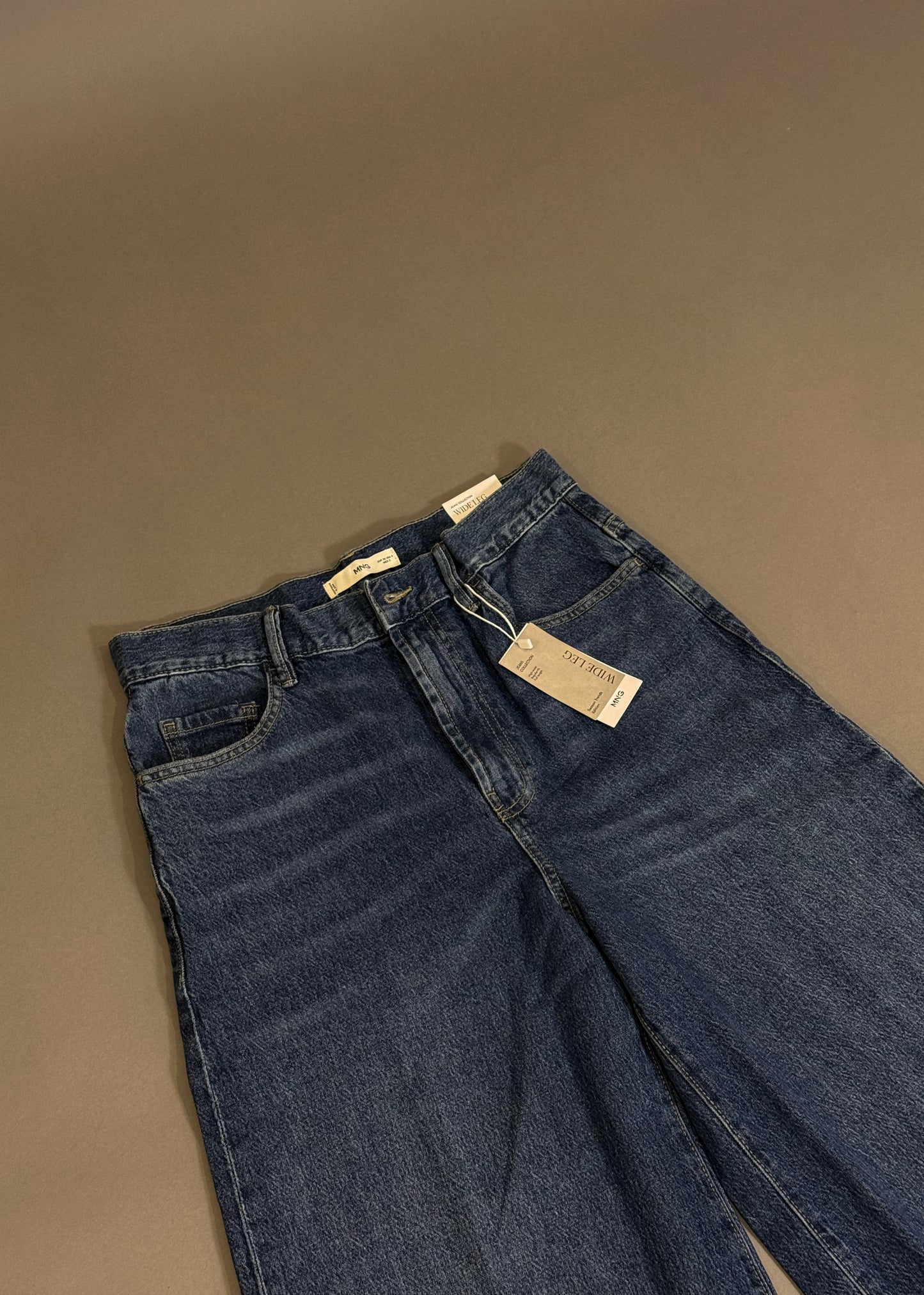 MANGO DENIM WIDE LEG JEANS