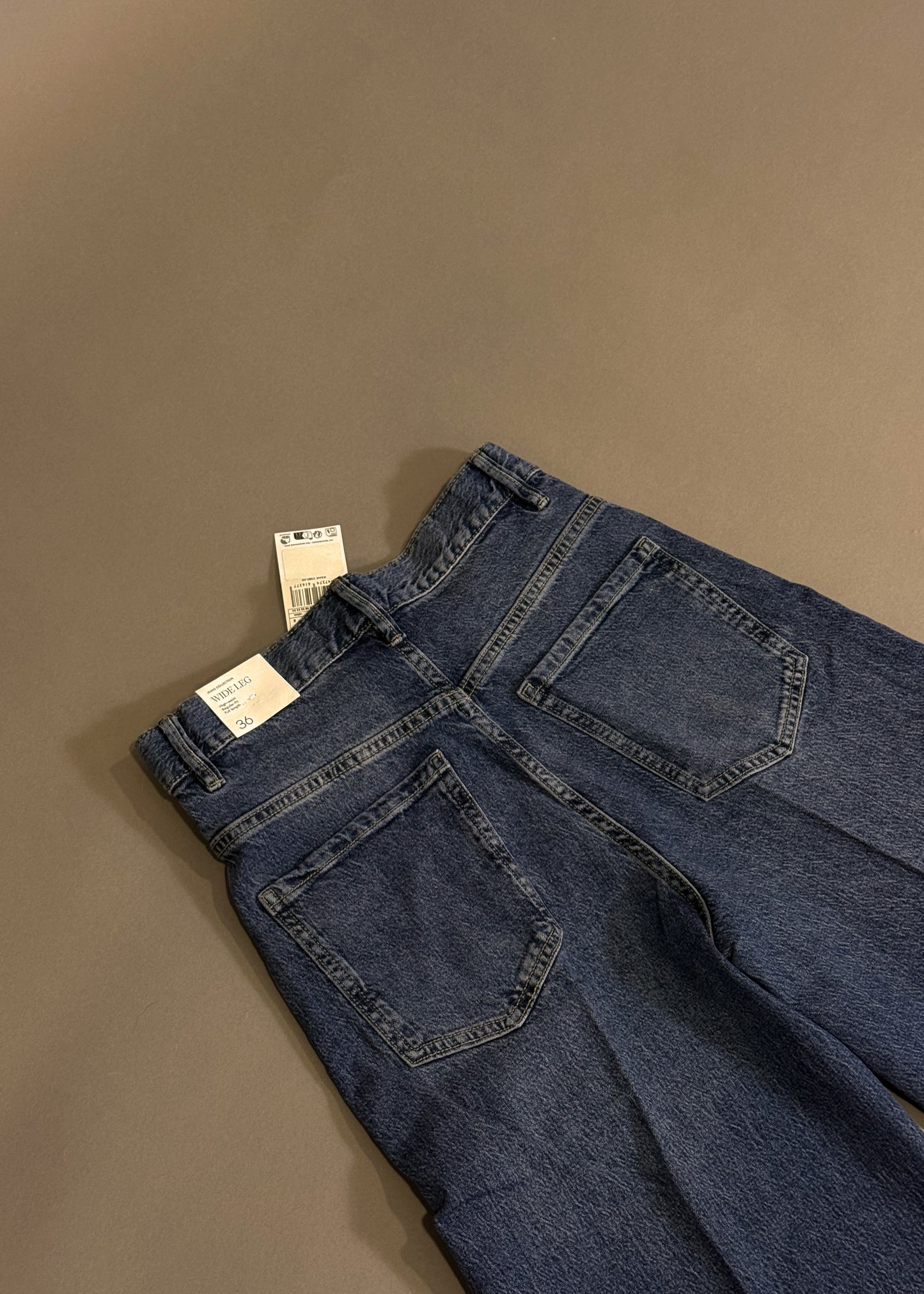 MANGO DENIM WIDE LEG JEANS