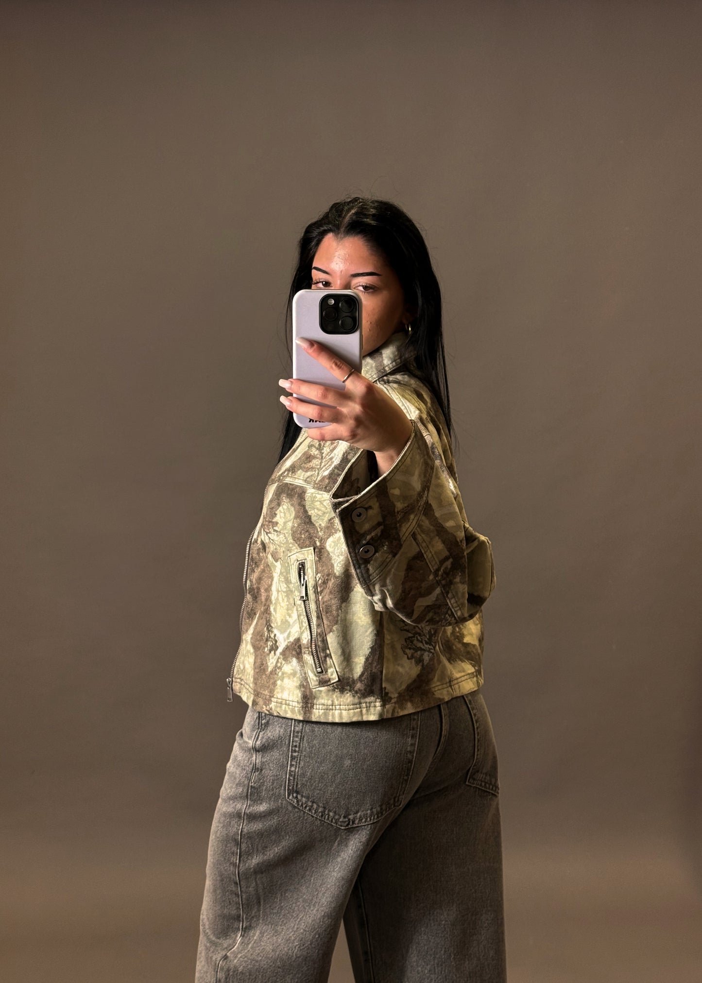 BERSHKA CROPPED BAGGY JACKET