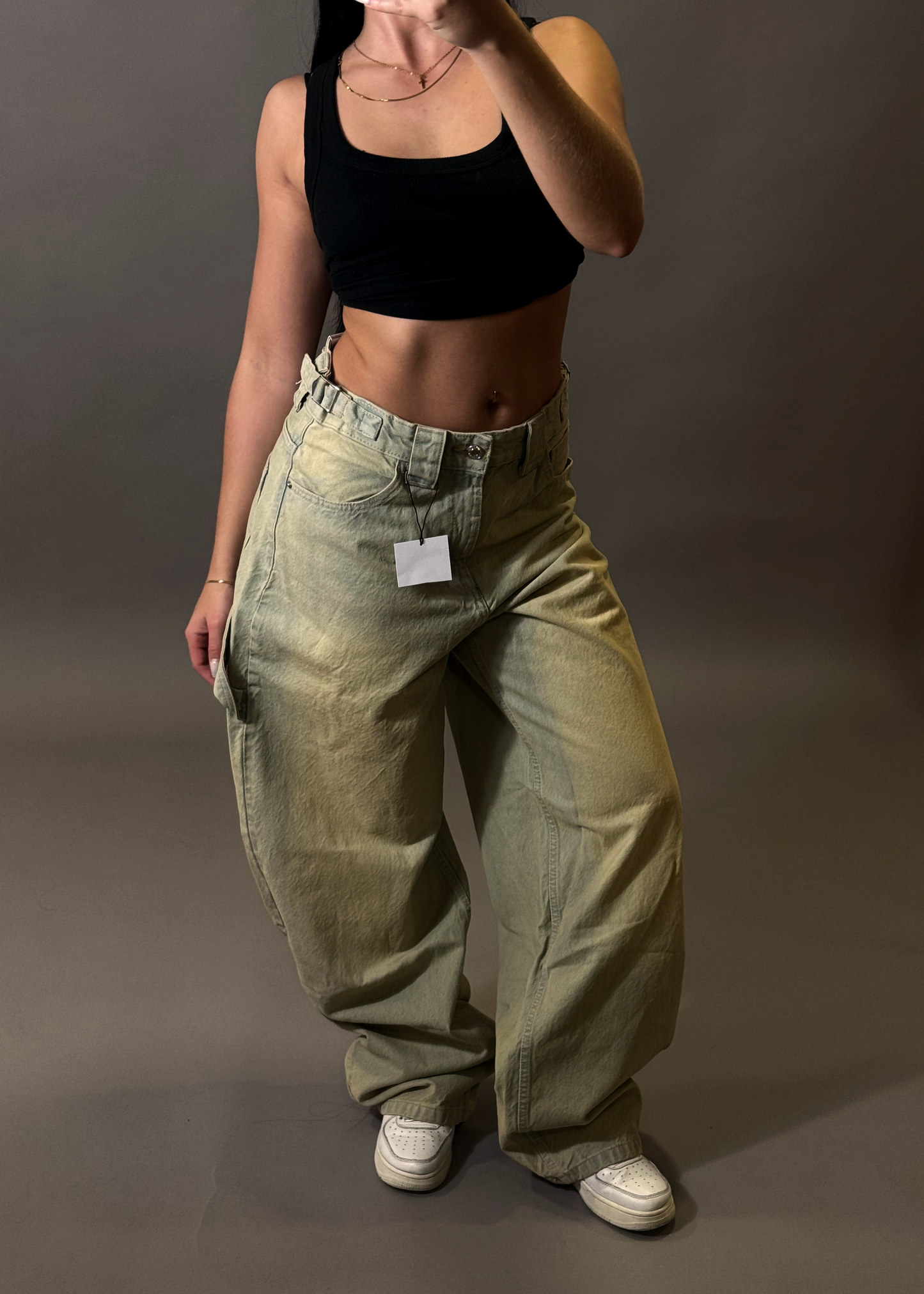 BERSHKA WIDE BALLON JEANS