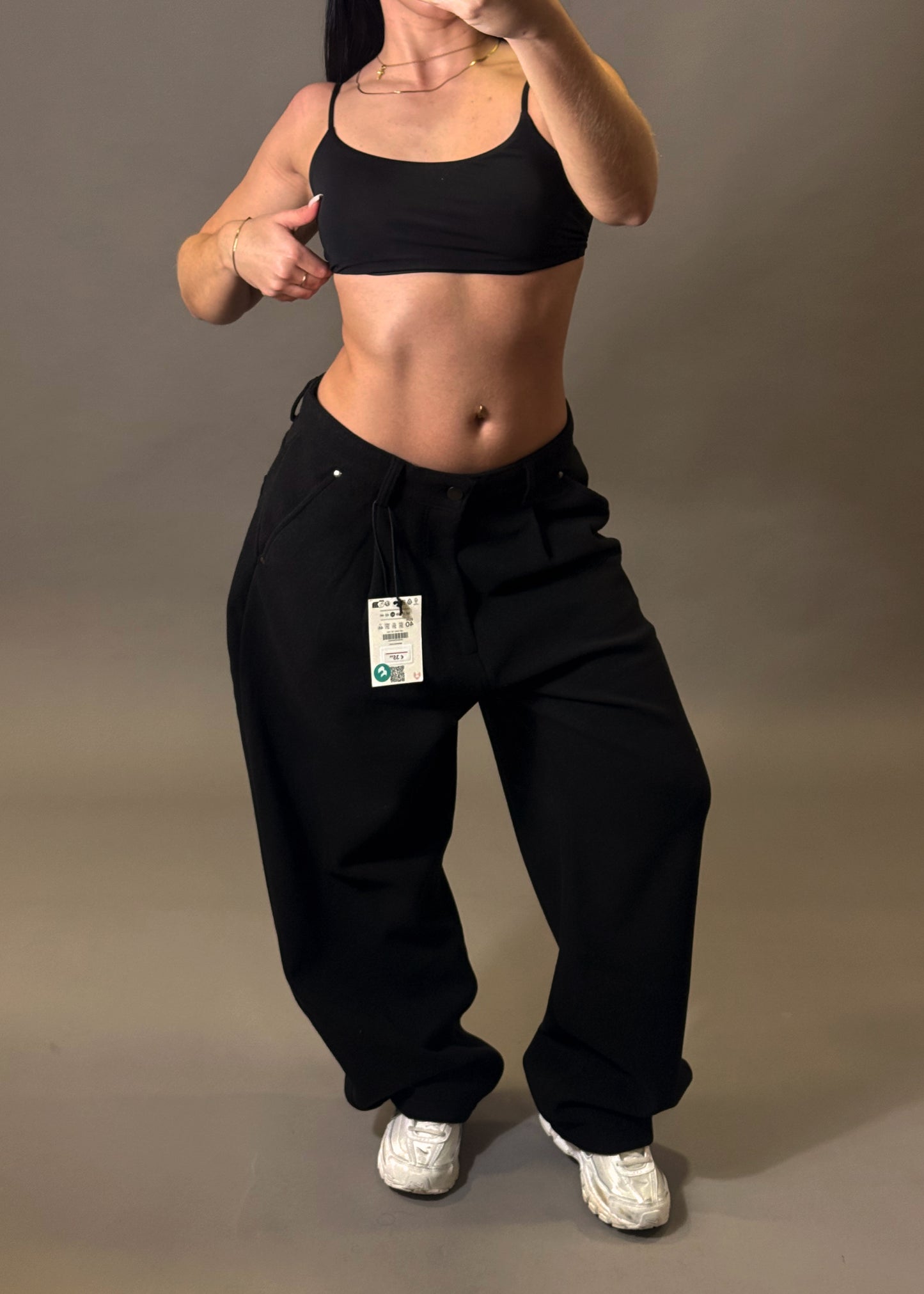 BERSHKA FLANNEL TROUSERS