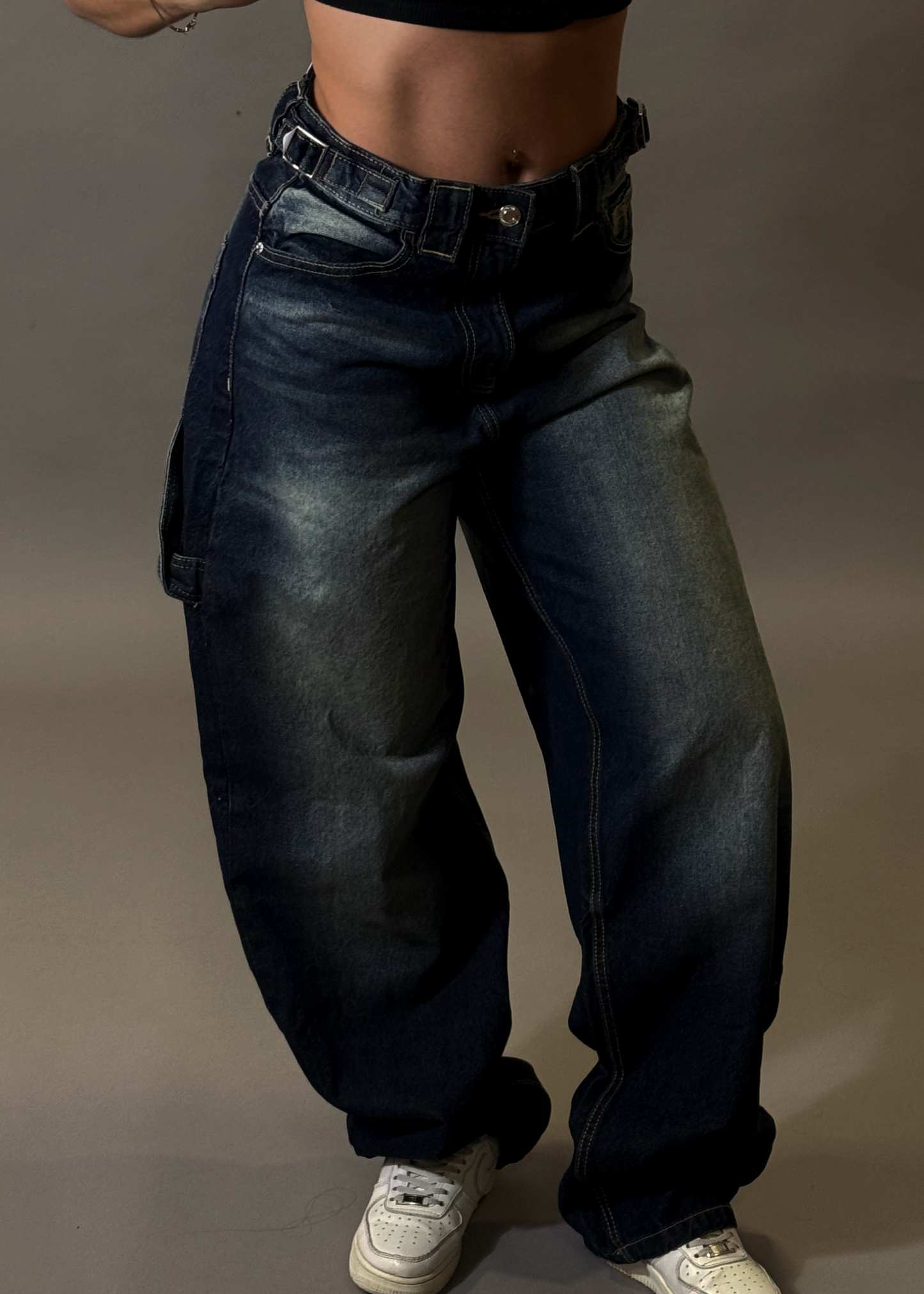 BERSHKA WIDE BALLON JEANS