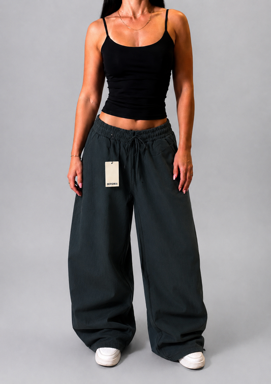 BERSHKA LOOSE FIT TROUSERS