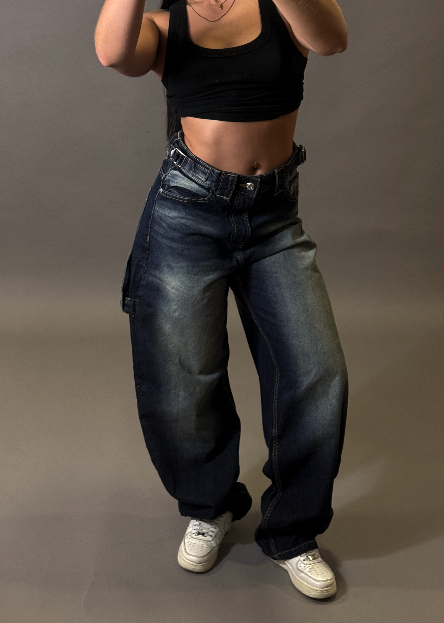 BERSHKA WIDE BALLON JEANS