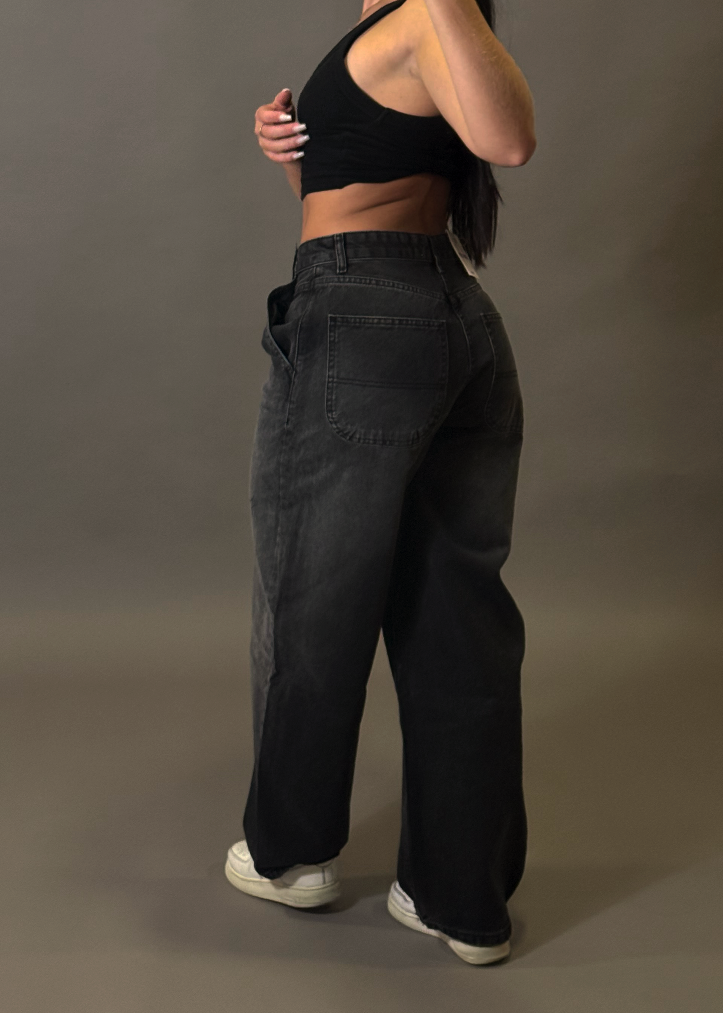 BERSHKA BLACK SKATER JEANS