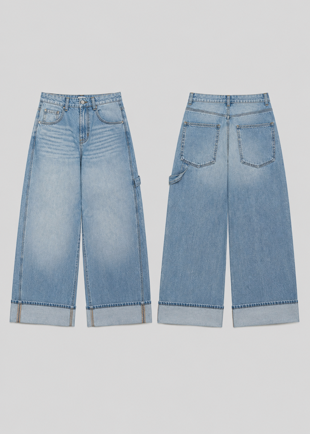PULL&BEAR BAGGY CARPENTER JEANS