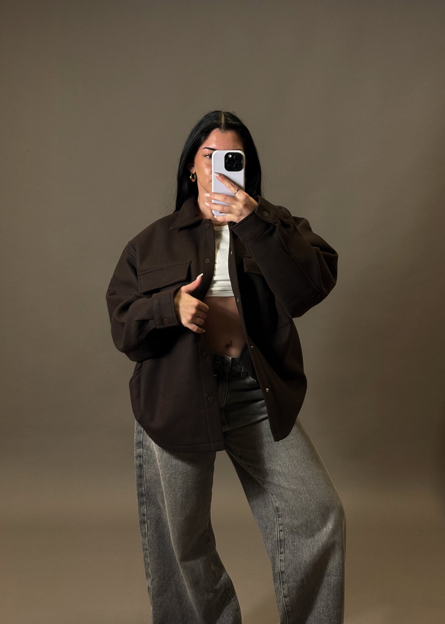 PULL&BEAR OVERSIZED SHIRT JACKET