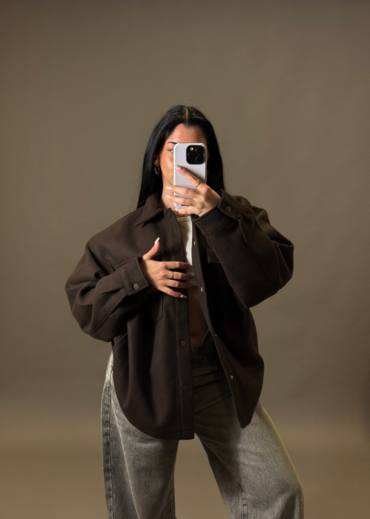 PULL&BEAR OVERSIZED SHIRT JACKET
