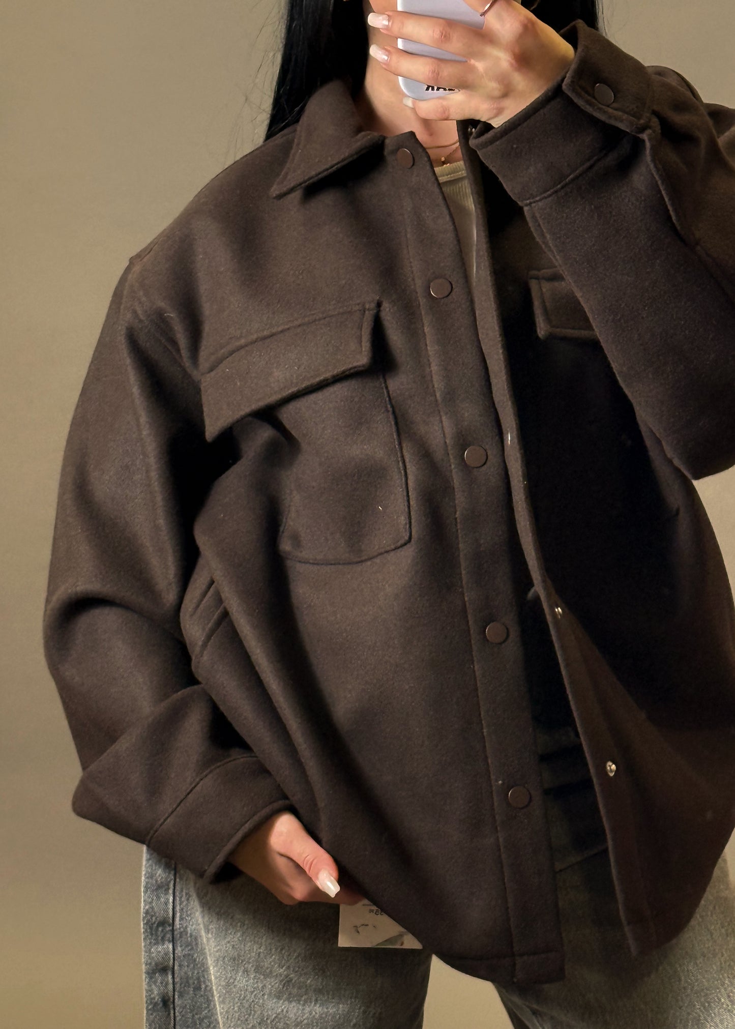 PULL&BEAR OVERSIZED SHIRT JACKET