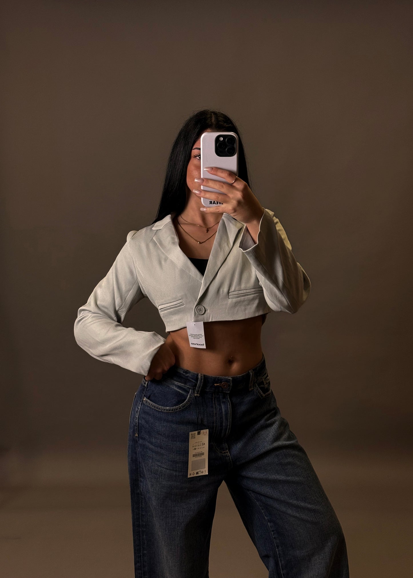 BOOHOO CROPPED BLAZER