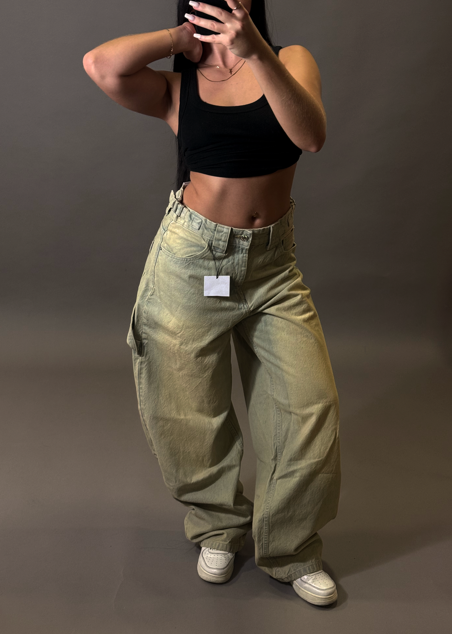 BERSHKA WIDE BALLON JEANS