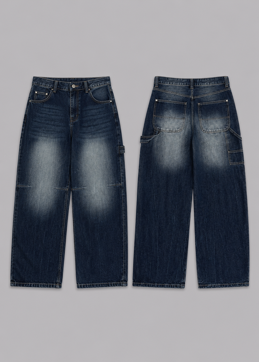 BERSHKA CARPENTER BAGGY JEANS