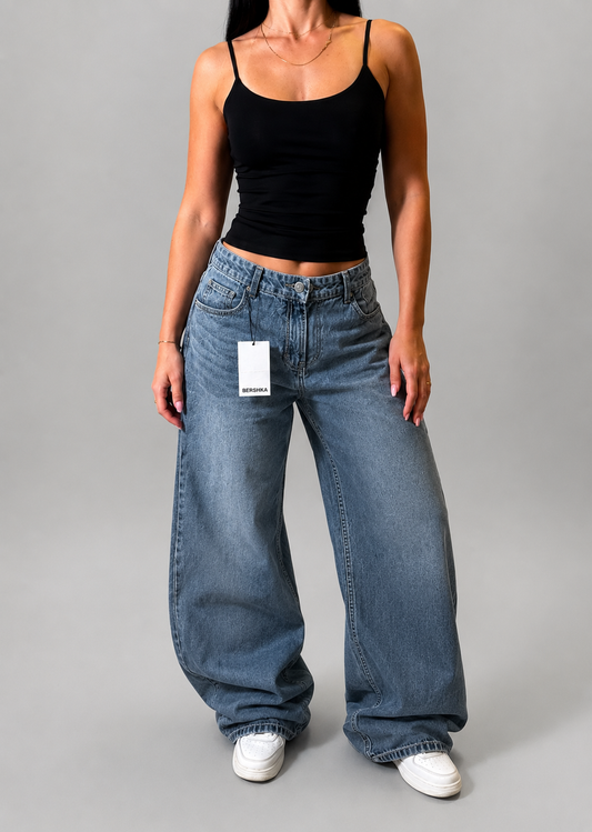 BERSHKA BAGGY BALLOON JEANS