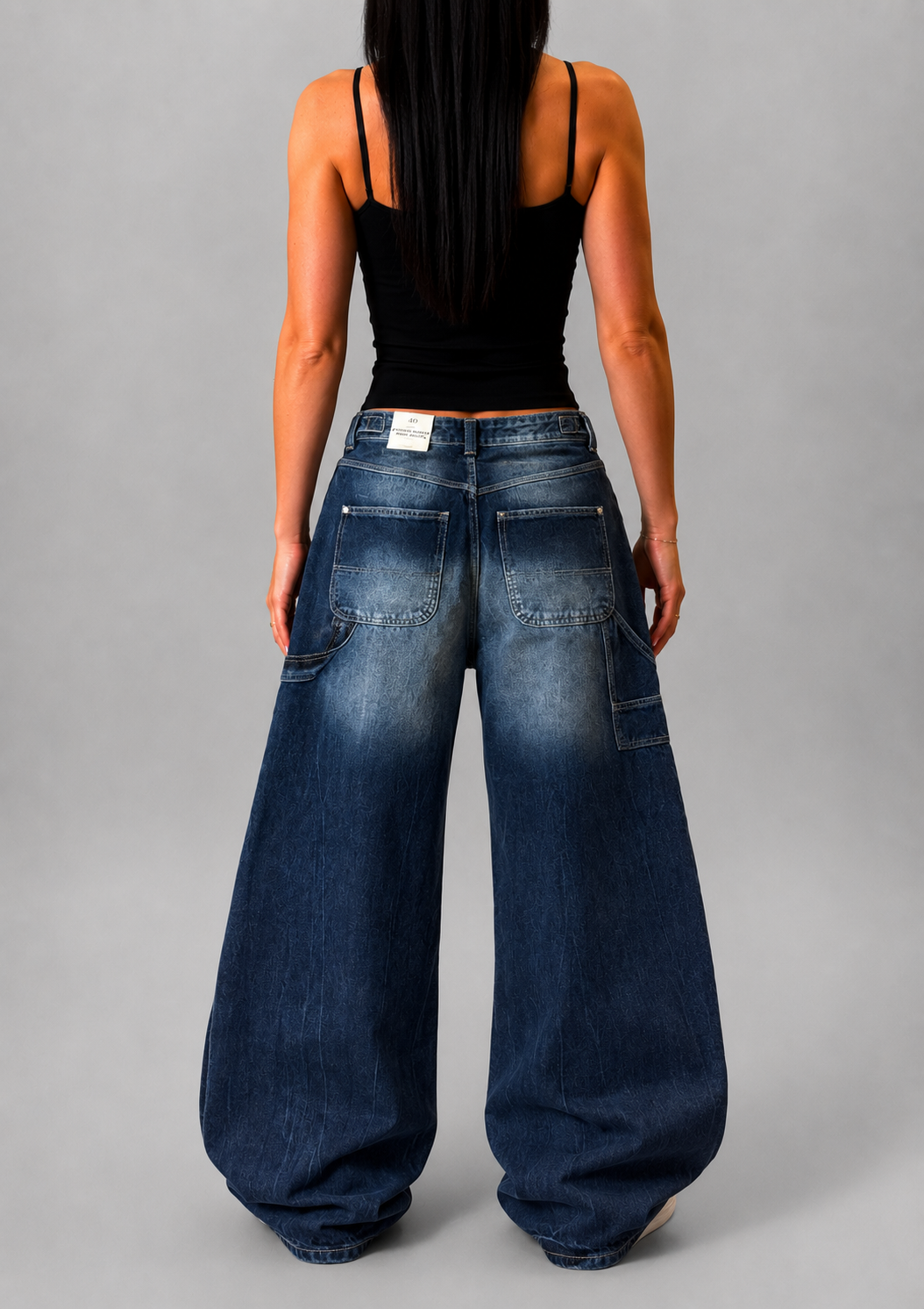 BERSHKA CARPENTER BAGGY JEANS