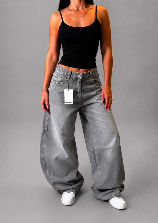 BERSHKA CARPENTER BAGGY JEANS