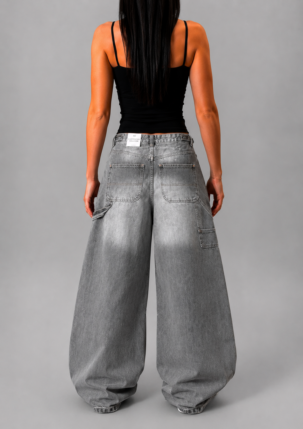 BERSHKA CARPENTER BAGGY JEANS