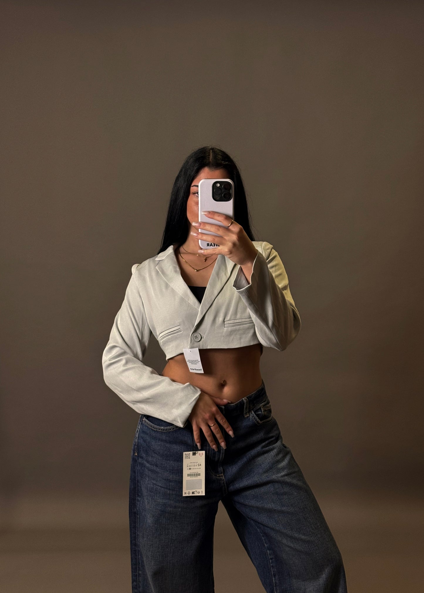BOOHOO CROPPED BLAZER