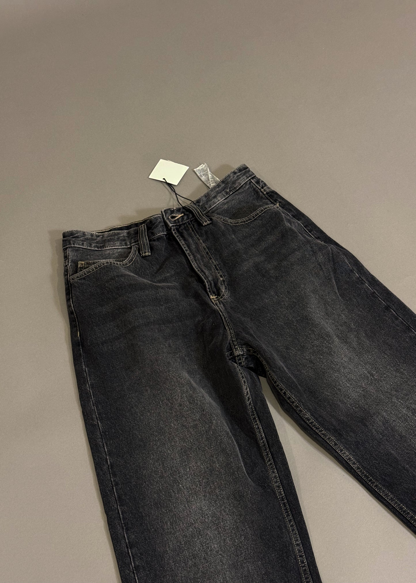 BERSHKA FOLDED BAGGY JEANS