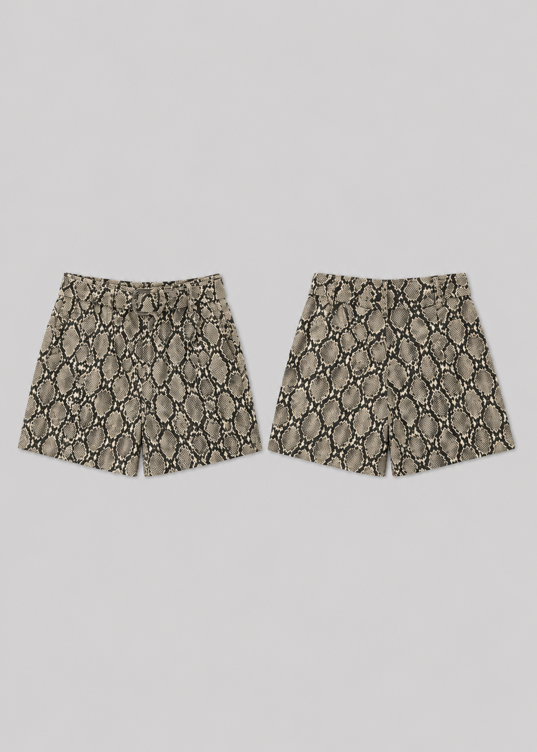 BERSHKA LEATHER SHORTS