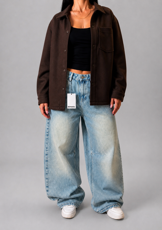 PULL&BEAR OVERSIZED SHIRT JACKET