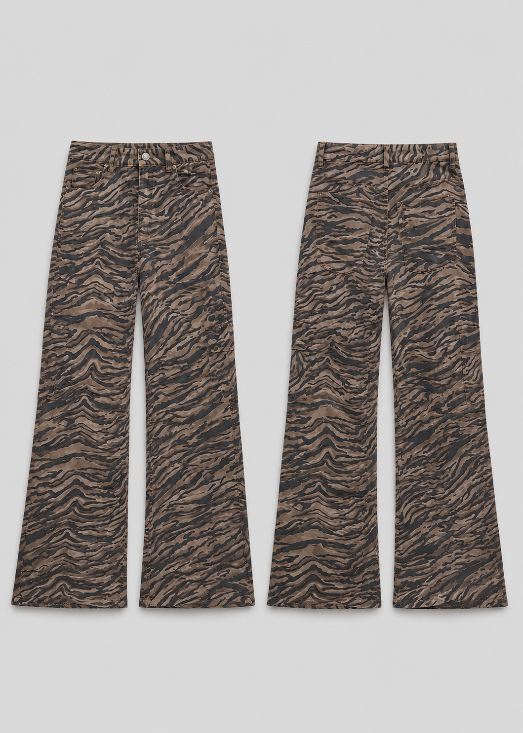 STRADIVARIUS TIGER PRINT JEANS