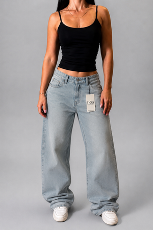 STRADIVARIUS D03 STRAIGHT LOW JEANS