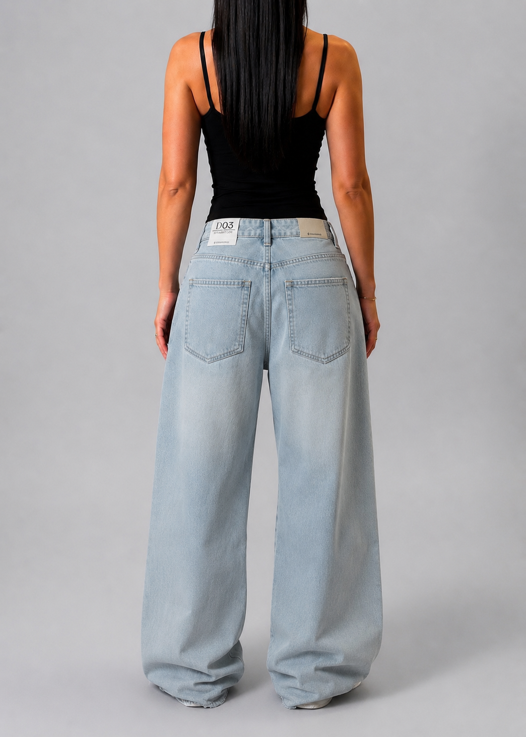 STRADIVARIUS D03 STRAIGHT LOW JEANS