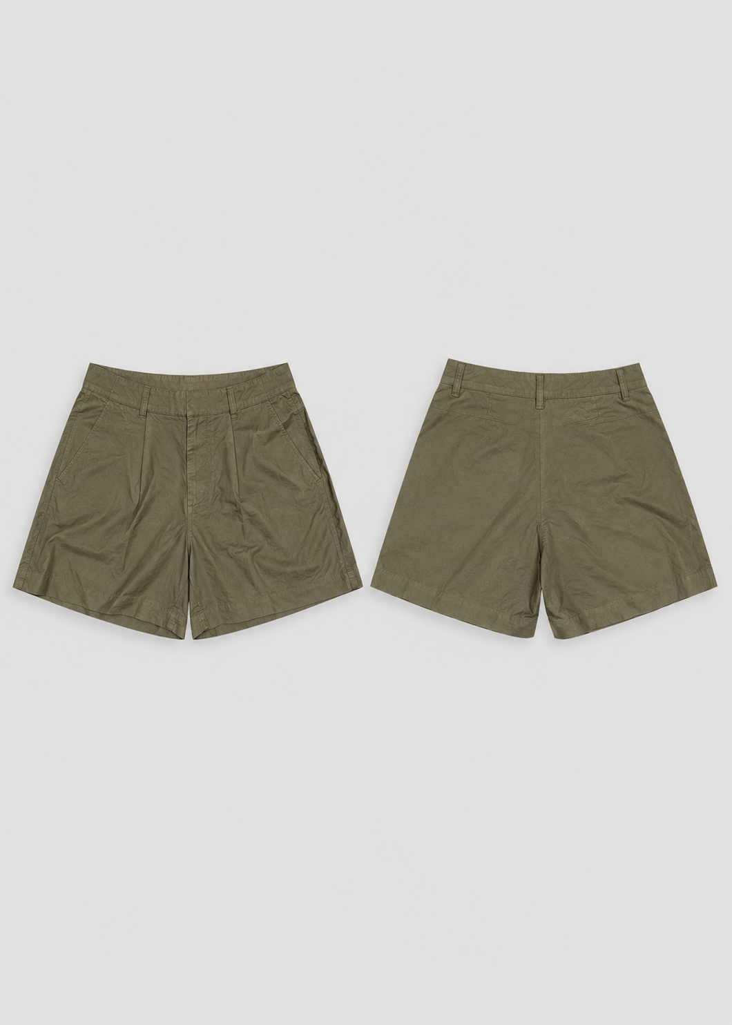 STRADIVARIUS TAILORED LINEN SHORTS