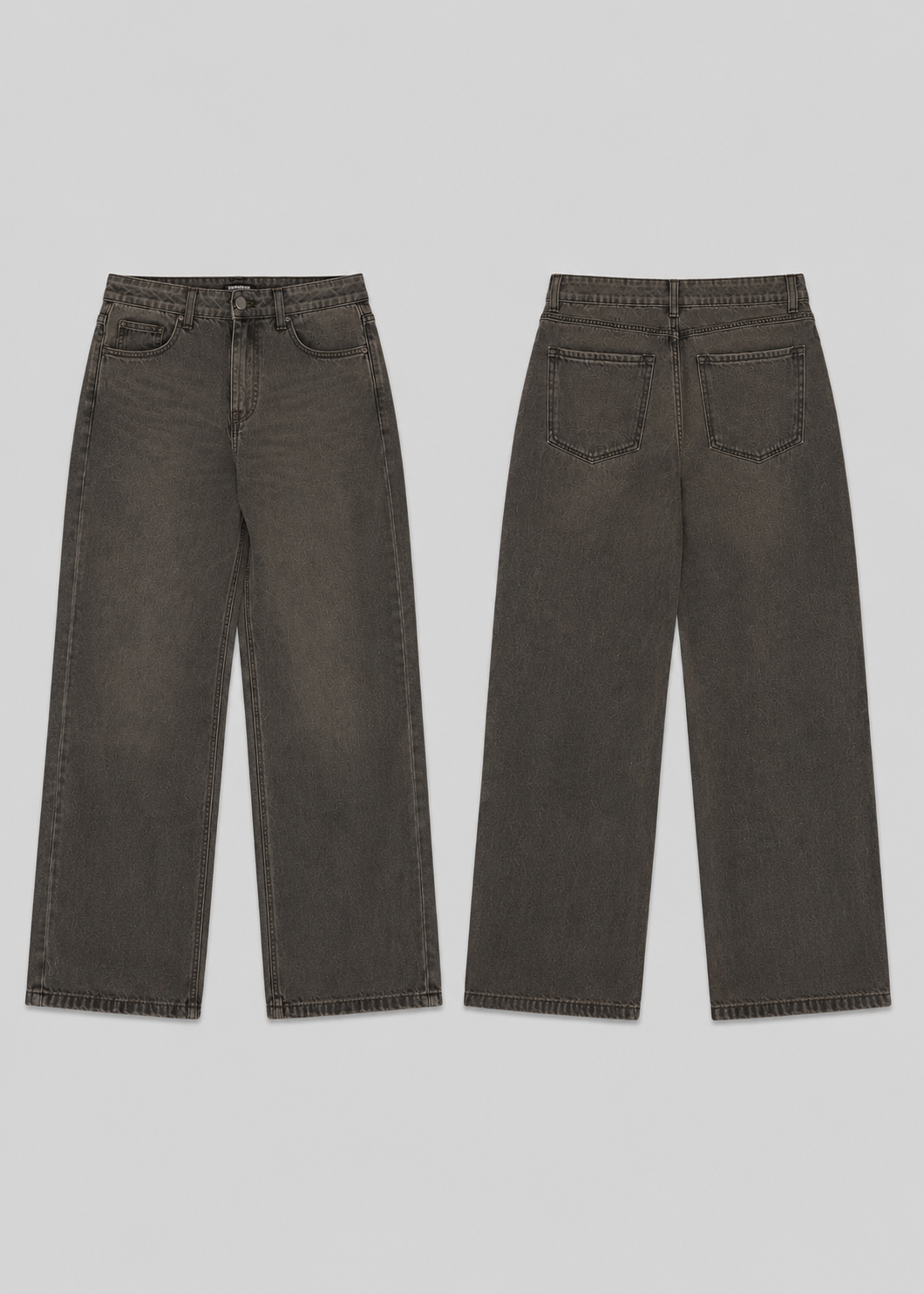 STRADIVARIUS WASHED BROWN JEANS