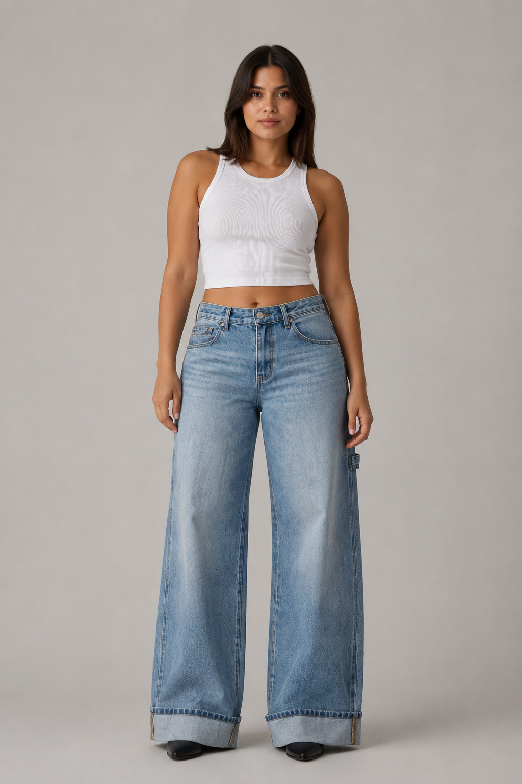 PULL&BEAR BAGGY CARPENTER JEANS