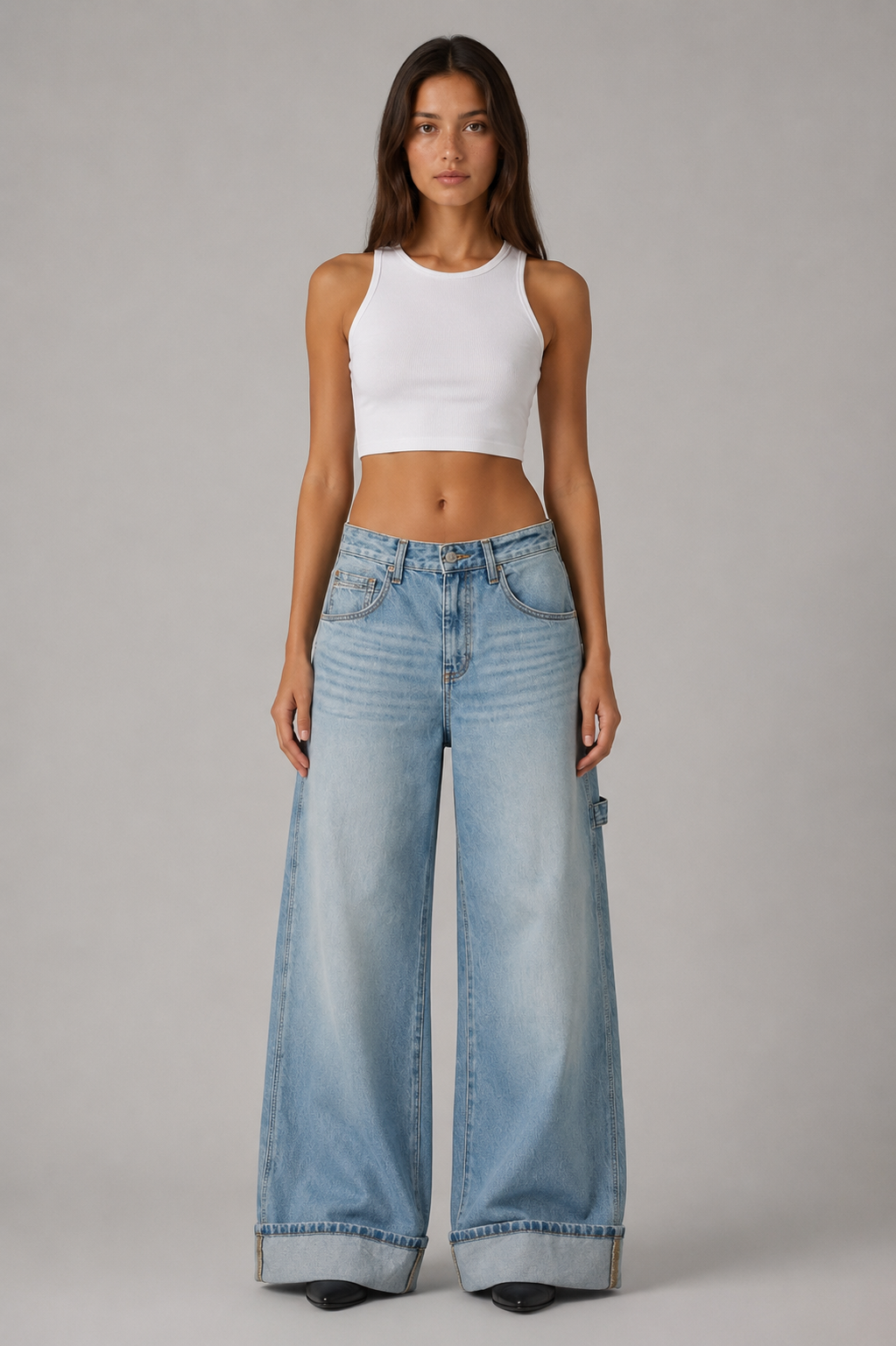 PULL&BEAR BAGGY CARPENTER JEANS