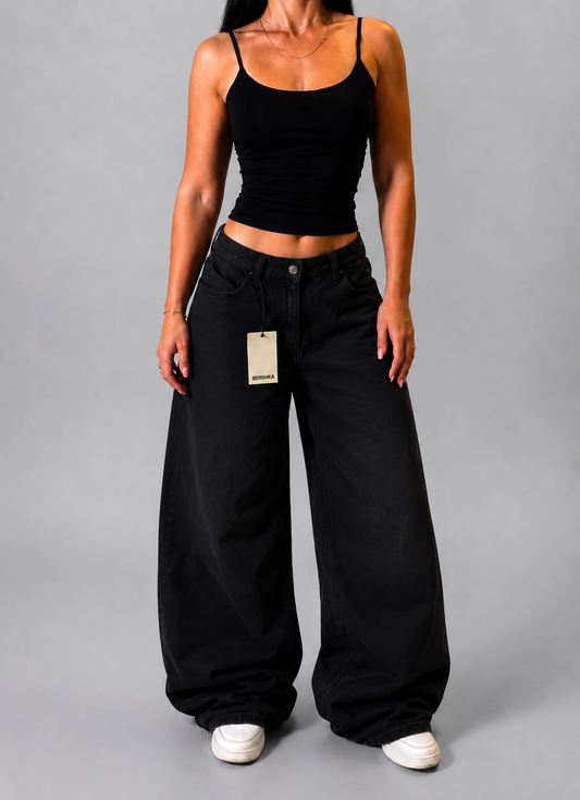 BERSHKA WIDE LEG JEANS