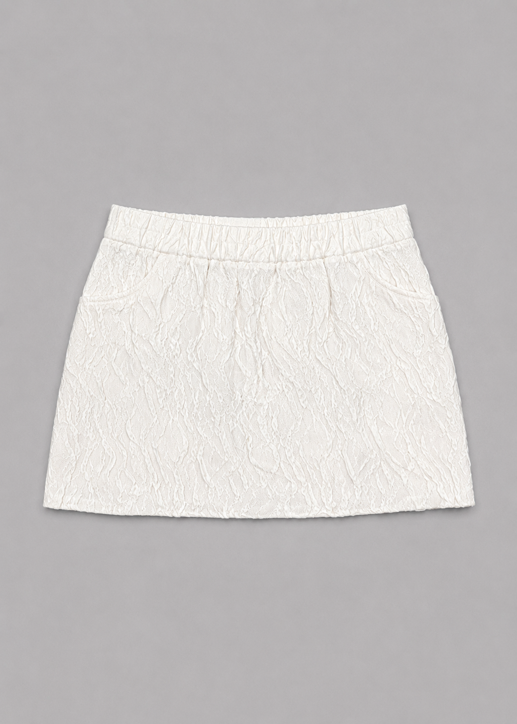 PULL&BEAR TEXTURED MINI SKIRT