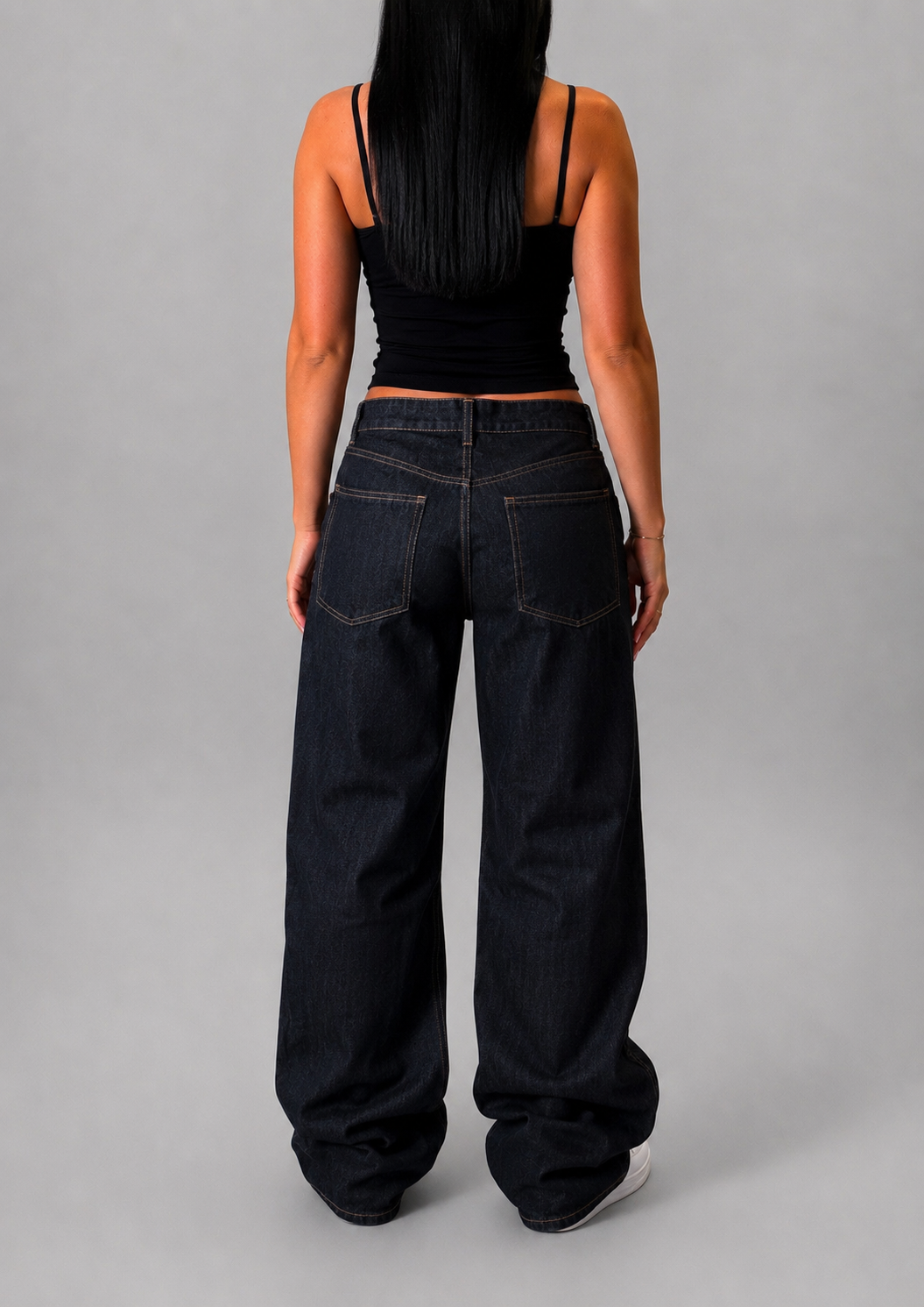 ZARA WIDE LEG INDIGO JEANS