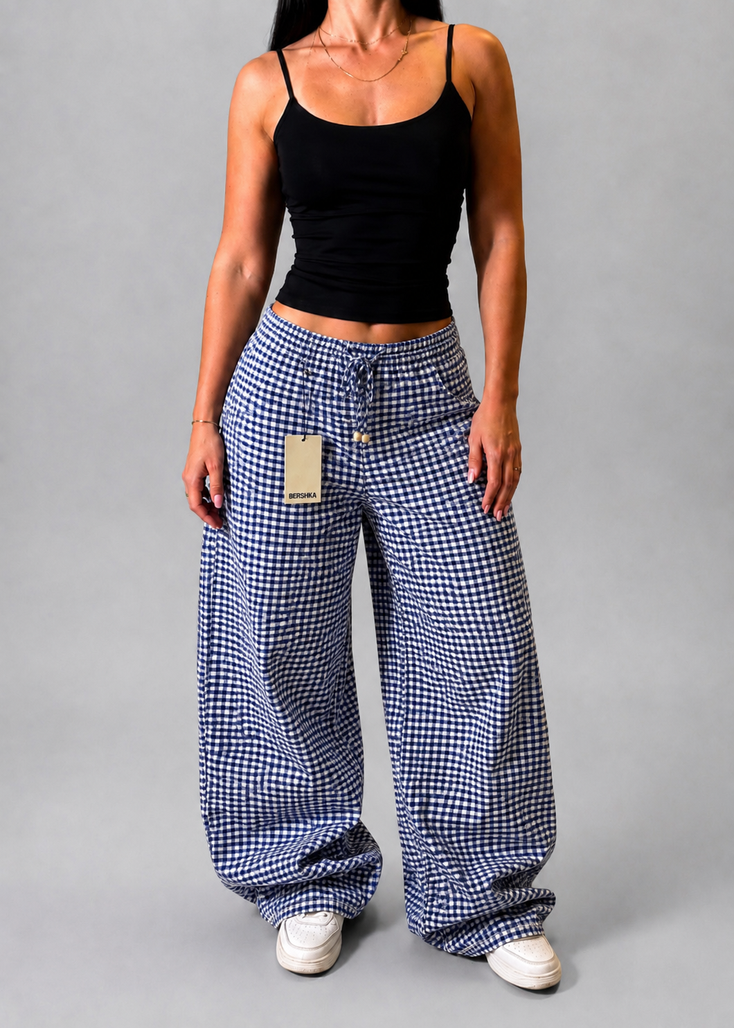 BERSHKA BLUE TROUSERS