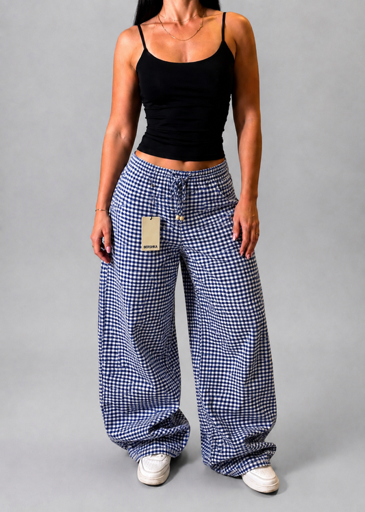 BERSHKA BLUE TROUSERS