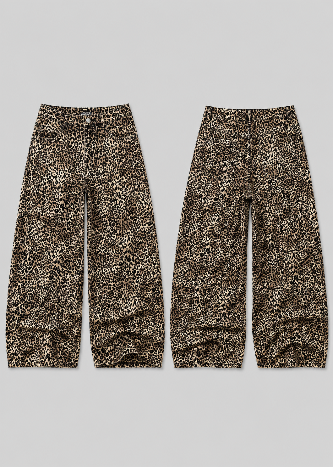 BERSHKA LEOPARD TROUSERS